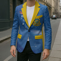 Tuvalu Heritage Blazer Map of the Islands and Polynesia Pattern LT03 - Polynesian Pride
