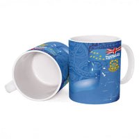 Tuvalu Heritage Ceramic Mug Map of the Islands and Polynesia Pattern LT03 - Polynesian Pride