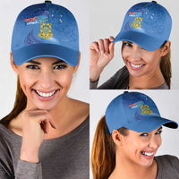 Tuvalu Heritage Classic Cap Map of the Islands and Polynesia Pattern LT03 - Polynesian Pride
