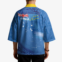 Tuvalu Heritage Kimono Map of the Islands and Polynesia Pattern LT03 - Polynesian Pride