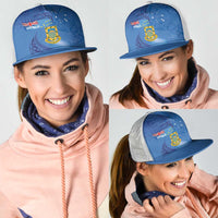 Tuvalu Heritage Mesh Trucker Cap Map of the Islands and Polynesia Pattern LT03 - Polynesian Pride