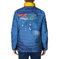Tuvalu Heritage Padded Jacket Map of the Islands and Polynesia Pattern LT03 - Polynesian Pride