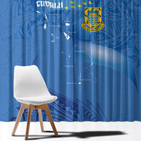Tuvalu Heritage Window Curtain Map of the Islands and Polynesia Pattern LT03 - Polynesian Pride