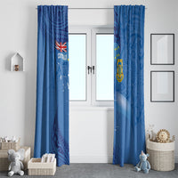 Tuvalu Heritage Window Curtain Map of the Islands and Polynesia Pattern LT03 - Polynesian Pride