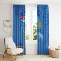 Tuvalu Heritage Window Curtain Map of the Islands and Polynesia Pattern LT03 - Polynesian Pride