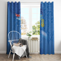 Tuvalu Heritage Window Curtain Map of the Islands and Polynesia Pattern LT03 - Polynesian Pride