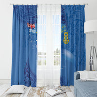 Tuvalu Heritage Window Curtain Map of the Islands and Polynesia Pattern LT03 - Polynesian Pride