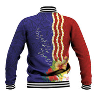 Kiribati Heritage Baseball Jacket Map of the Islands and Polynesia Pattern LT03 - Polynesian Pride