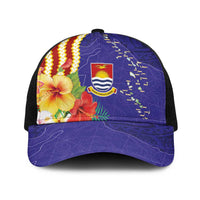 Kiribati Heritage Baseball Net Cap Map of the Islands and Polynesia Pattern LT03 One Size Black Multicolor - Polynesian Pride