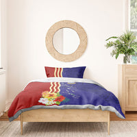 Kiribati Heritage Bedding Set Map of the Islands and Polynesia Pattern LT03 - Polynesian Pride