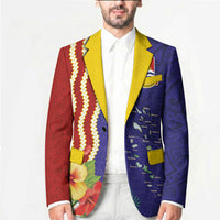 Kiribati Heritage Blazer Map of the Islands and Polynesia Pattern LT03 - Polynesian Pride