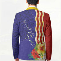 Kiribati Heritage Blazer Map of the Islands and Polynesia Pattern LT03 - Polynesian Pride