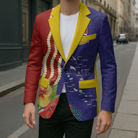 Kiribati Heritage Blazer Map of the Islands and Polynesia Pattern LT03 - Polynesian Pride