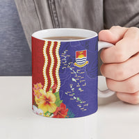 Kiribati Heritage Ceramic Mug Map of the Islands and Polynesia Pattern LT03 - Polynesian Pride