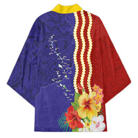 Kiribati Heritage Kimono Map of the Islands and Polynesia Pattern LT03 - Polynesian Pride