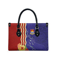 Kiribati Heritage Leather Bag Map of the Islands and Polynesia Pattern LT03 - Polynesian Pride