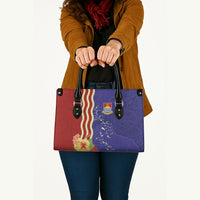 Kiribati Heritage Leather Bag Map of the Islands and Polynesia Pattern LT03 - Polynesian Pride