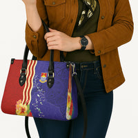 Kiribati Heritage Leather Bag Map of the Islands and Polynesia Pattern LT03 - Polynesian Pride