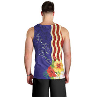 Kiribati Heritage Men Tank Top Map of the Islands and Polynesia Pattern LT03 - Polynesian Pride