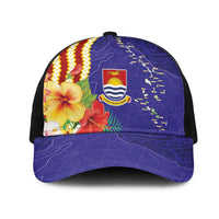 Kiribati Heritage Mesh Trucker Cap Map of the Islands and Polynesia Pattern LT03 One Size Black Multicolor - Polynesian Pride
