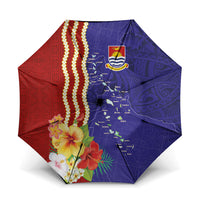 Kiribati Heritage Umbrella Map of the Islands and Polynesia Pattern LT03 One Size Folded 11.42 inch Opened Diameter 37.4 inch Multicolor - Polynesian Pride