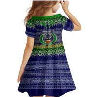 Personalised Pohnpei State Christmas Family Matching Mermaid Dress and Hawaiian Shirt Coat of Arms Beautiful Merry Xmas Snowflake LT03 - Polynesian Pride