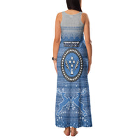 Personalised Kosrae Christmas Family Matching Tank Maxi Dress and Hawaiian Shirt Coat of Arms Beautiful Merry Xmas Snowflake LT03 - Polynesian Pride