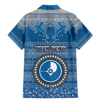 Personalised Yap Christmas Family Matching Mermaid Dress and Hawaiian Shirt Coat of Arms Beautiful Merry Xmas Snowflake LT03 - Polynesian Pride