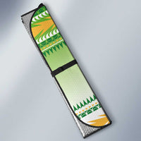 Cook Islands Va'a Race Auto Sun Shade Te Tatau Tattoos Sporty Style Green-White Color LT03 - Polynesian Pride