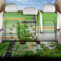 Cook Islands Va'a Race Back Car Seat Cover Te Tatau Tattoos Sporty Style Green-White Color LT03 One Size Green - Polynesian Pride