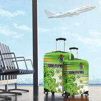 Cook Islands Va'a Race Luggage Cover Te Tatau Tattoos Sporty Style Green-White Color LT03 - Polynesian Pride