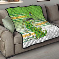 Cook Islands Va'a Race Quilt Te Tatau Tattoos Sporty Style Green-White Color LT03 - Polynesian Pride