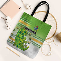 Cook Islands Va'a Race Tote Bag Te Tatau Tattoos Sporty Style Green-White Color LT03 Black Strap One Size Green - Polynesian Pride