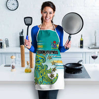 Cook Islands Va'a Race Apron Te Tatau Tattoos Sporty Style Turquoise Color - Polynesian Pride