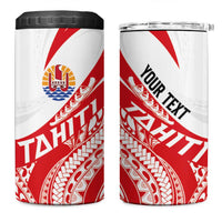Personalised Tahiti Va'a Race 4 in 1 Can Cooler Tumbler Polynesian Tattoos Sporty Style LT03 One Size: 16 oz Red - Polynesian Pride