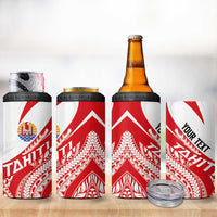 Personalised Tahiti Va'a Race 4 in 1 Can Cooler Tumbler Polynesian Tattoos Sporty Style LT03 - Polynesian Pride