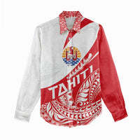 Personalised Tahiti Va'a Race Women Casual Shirt Polynesian Tattoos Sporty Style LT03 - Polynesian Pride