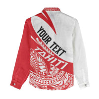 Personalised Tahiti Va'a Race Women Casual Shirt Polynesian Tattoos Sporty Style LT03 - Polynesian Pride