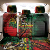 Aotearoa One Love Back Car Seat Cover Reggae Lion with Kakahu Huruhuru