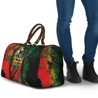 Aotearoa One Love Travel Bag Reggae Lion with Kakahu Huruhuru