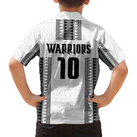 Fiji Rugby Warriors Family Matching Summer Maxi Dress and Hawaiian Shirt Masi Tribal Pattern Go Champion 2024 LT03 - Polynesian Pride