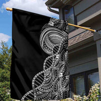 Samoan DNA Art Tattoo Garden Flag Polynesian Pattern Black Color