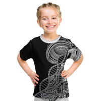 Samoan DNA Art Tattoo Kid T Shirt Polynesian Pattern Black Color