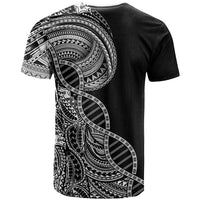 Samoan DNA Art Tattoo T Shirt Polynesian Pattern Black Color