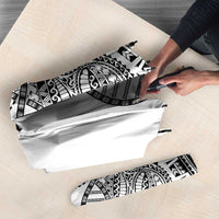 Samoan DNA Art Tattoo Umbrella Polynesian Pattern White Color