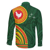 Manu'a Cession Day Family Matching Long Sleeve Bodycon Dress and Hawaiian Shirt Polynesian Pattern LT03 - Polynesian Pride