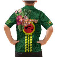 Manu'a Cession Day 120th Anniversary Family Matching Mermaid Dress and Hawaiian Shirt Polynesian Pattern and Hibiscus Flower LT03 - Polynesian Pride