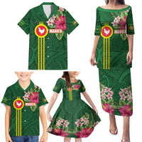 Manu'a Cession Day 120th Anniversary Family Matching Puletasi and Hawaiian Shirt Polynesian Pattern and Hibiscus Flower LT03 - Polynesian Pride