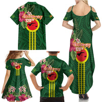 Manu'a Cession Day 120th Anniversary Family Matching Summer Maxi Dress and Hawaiian Shirt Polynesian Pattern and Hibiscus Flower LT03 - Polynesian Pride
