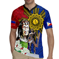 Philippines Lapu-Lapu Rugby Jersey Filipino Sun Tattoo With Yakan Pattern